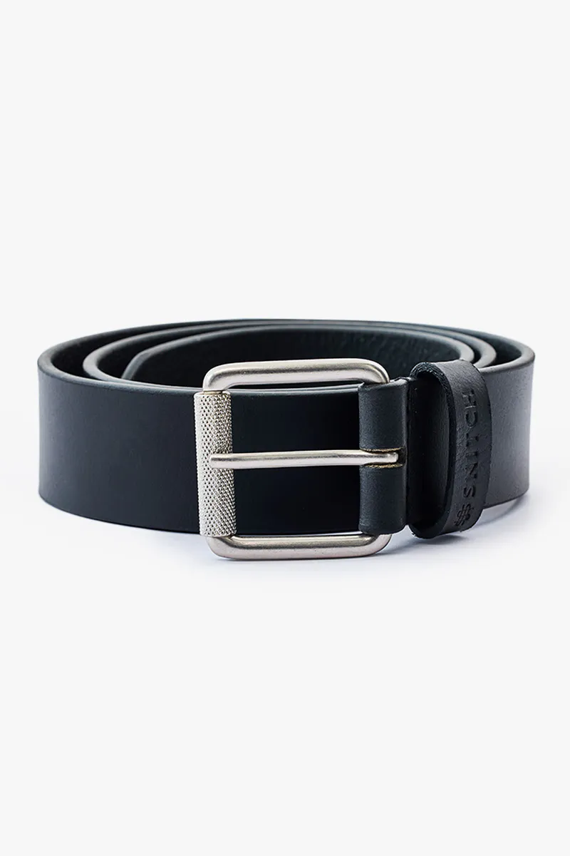 Classic Black Leather Belt
