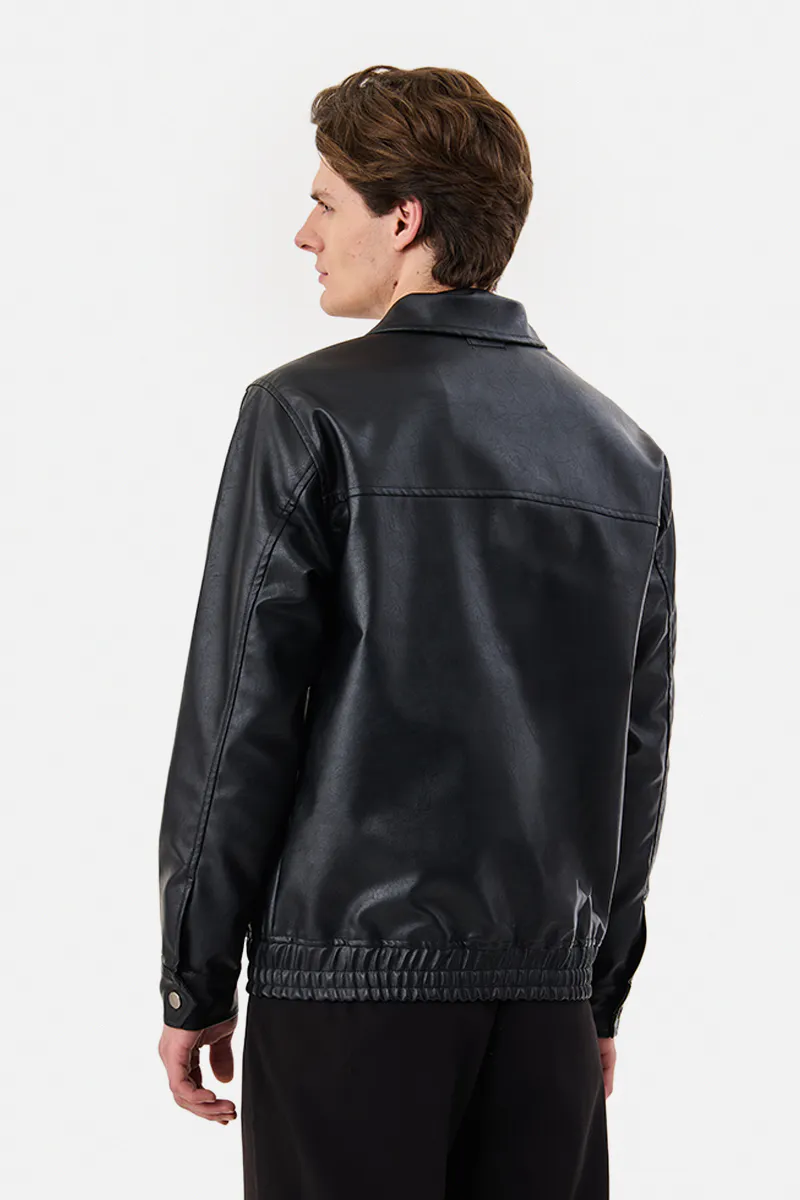 Classic Black Leather Jacket