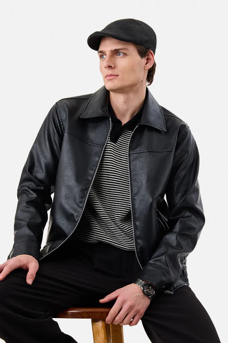 Classic Black Leather Jacket